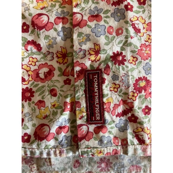 vintage Hilfiger Denim Red Label XL Floral Long-Sleeve Button-Up Shirt - Picture 5 of 11